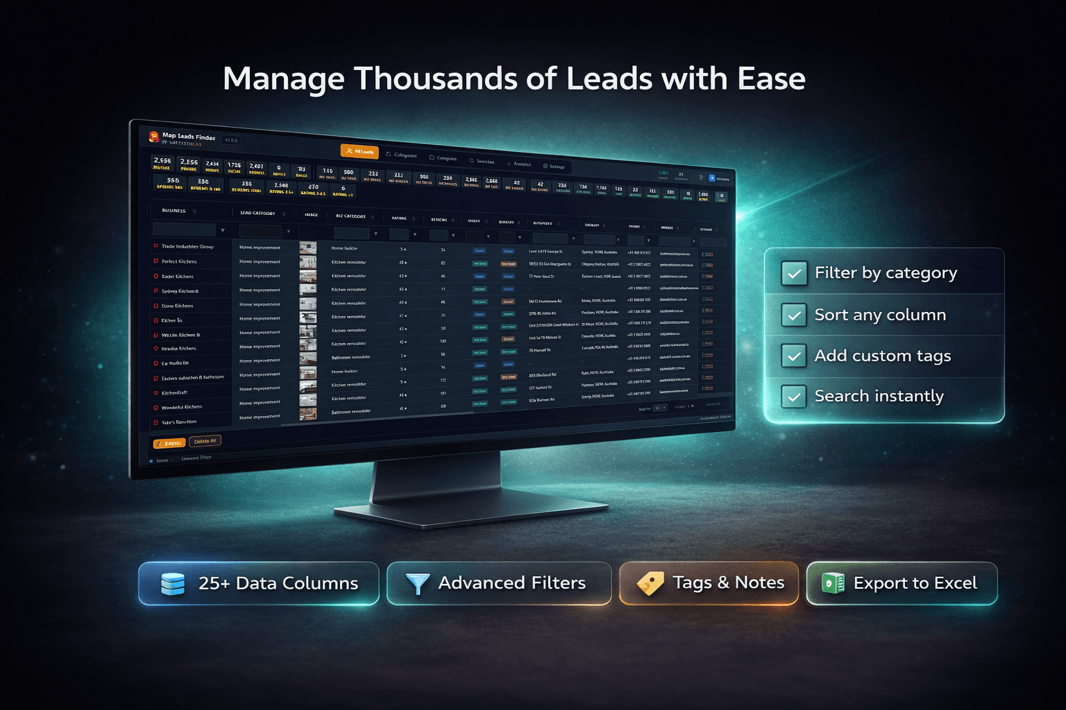 All Leads with Data Grid